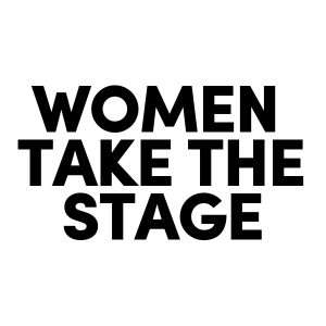 Women Take The Stage 2025 black&white logo